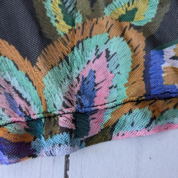 Johnny Was • Jade Long Sleeve Mesh Floral Tiered Dress - Picture 8 of 10